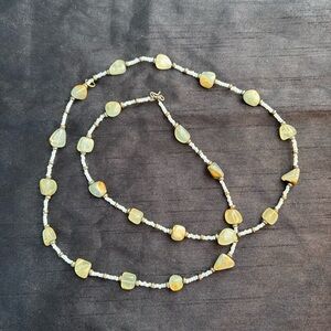 Natural stone necklace.32’.